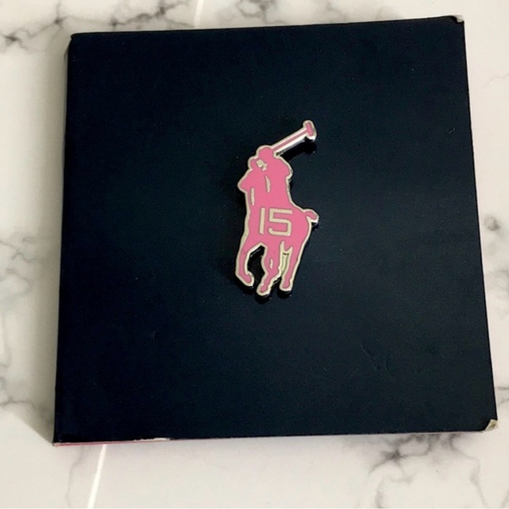 New limited-edition Ralph Lauren Pink Pony pin. Sealed.
